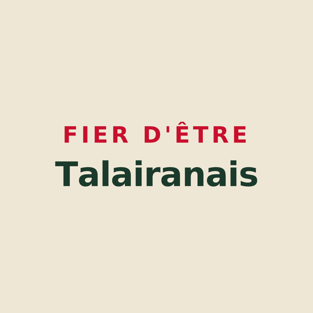 Tote bag « Fier d'être Talairanais » — design pour Talairan