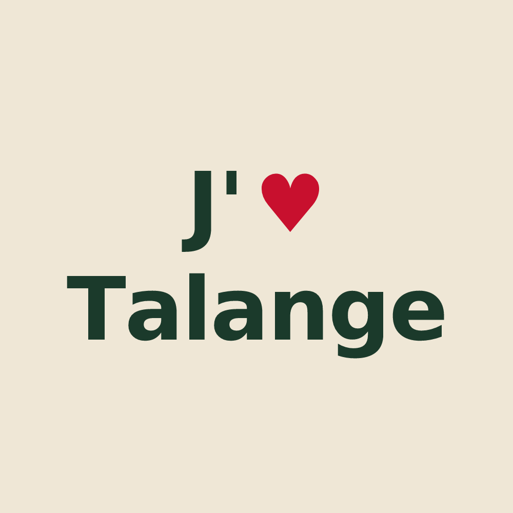 Tote bag personnalisé Talange — design J'aime Talange