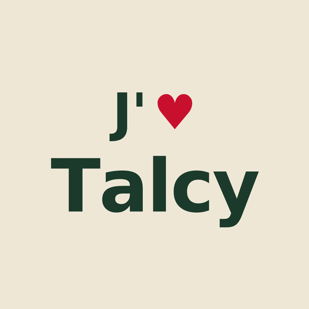 Tote bag personnalisé Talcy — design J'aime Talcy