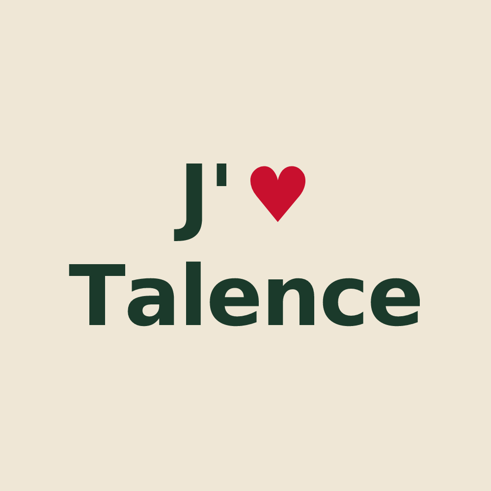 Tote bag personnalisé Talence — design J'aime Talence