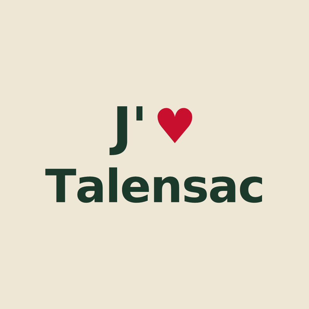 Tote bag personnalisé Talensac — design J'aime Talensac