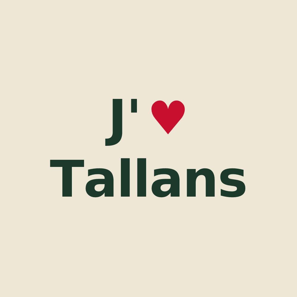 Tote bag personnalisé Tallans — design J'aime Tallans