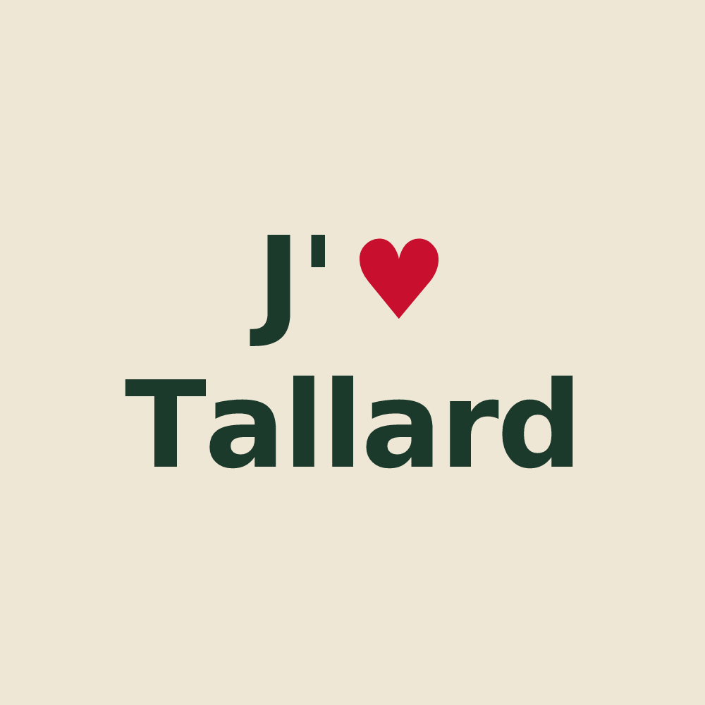 Tote bag personnalisé Tallard — design J'aime Tallard