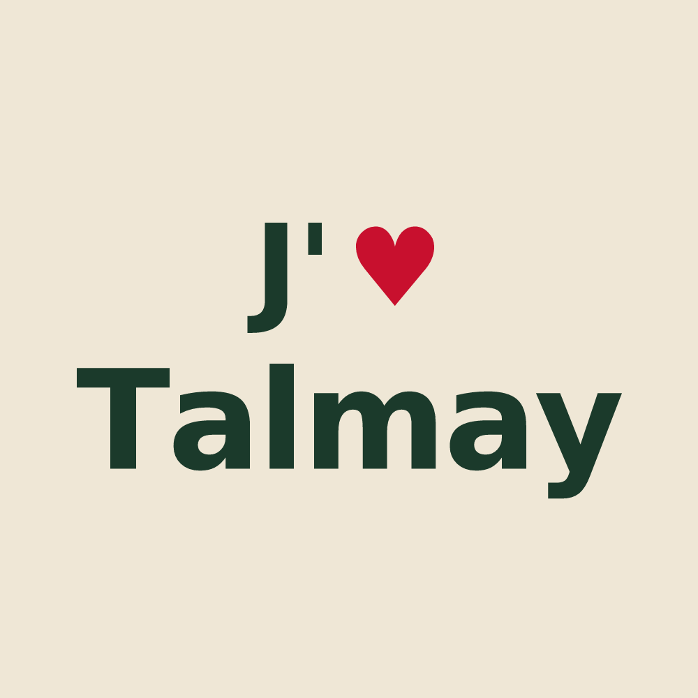 Tote bag personnalisé Talmay — design J'aime Talmay