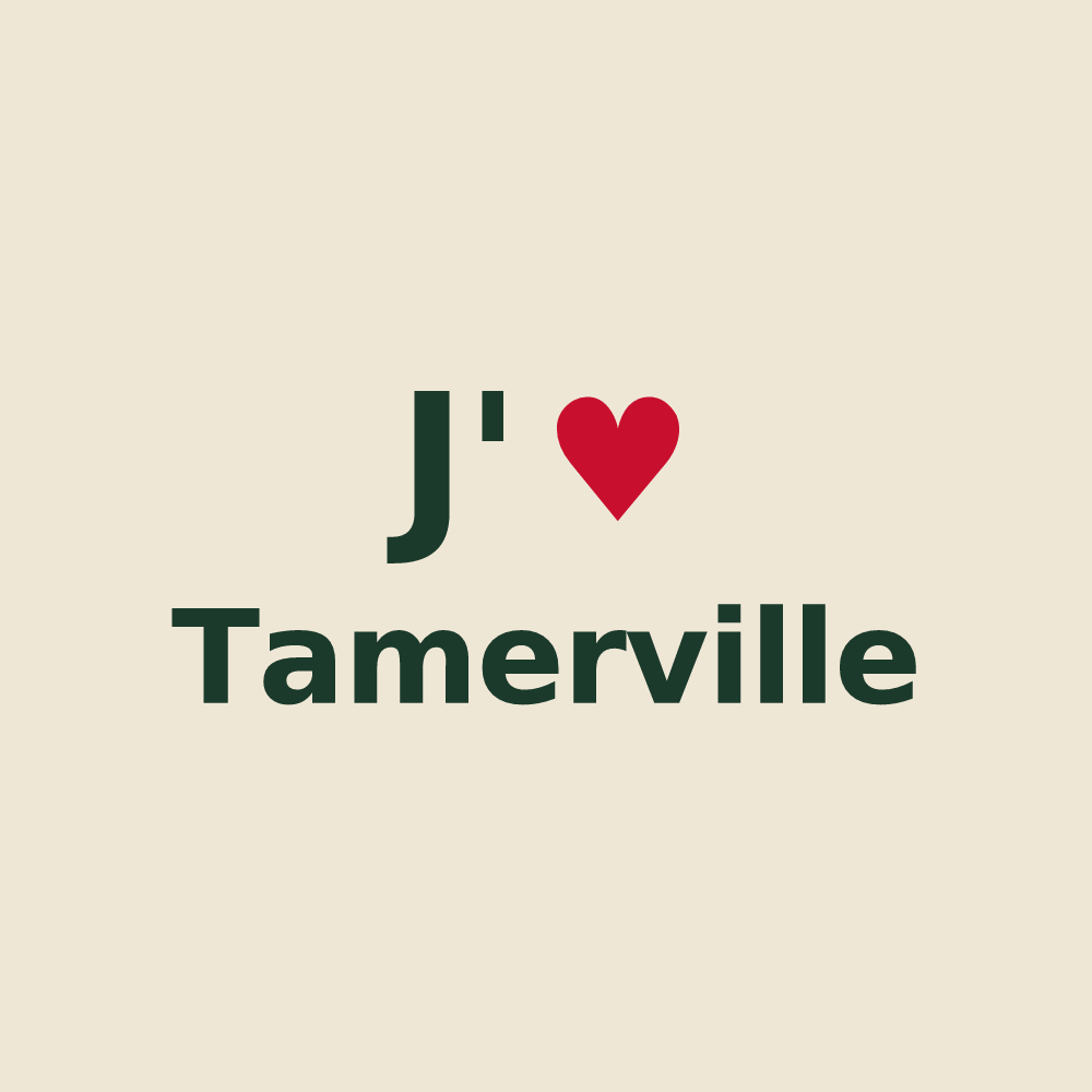 Tote bag personnalisé Tamerville — design J'aime Tamerville