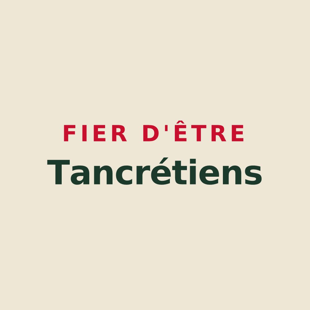 Tote bag « Fier d'être Tancrétiens » — design pour Tancrou