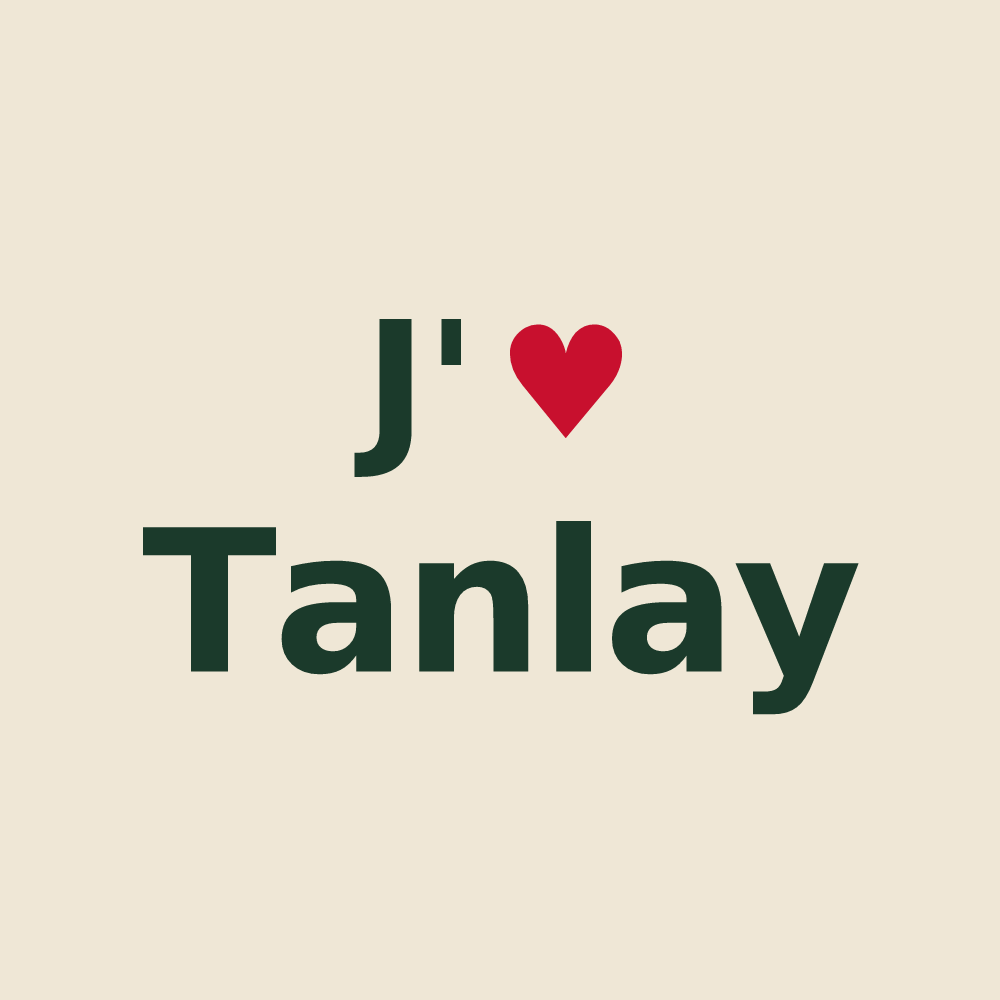 Tote bag personnalisé Tanlay — design J'aime Tanlay