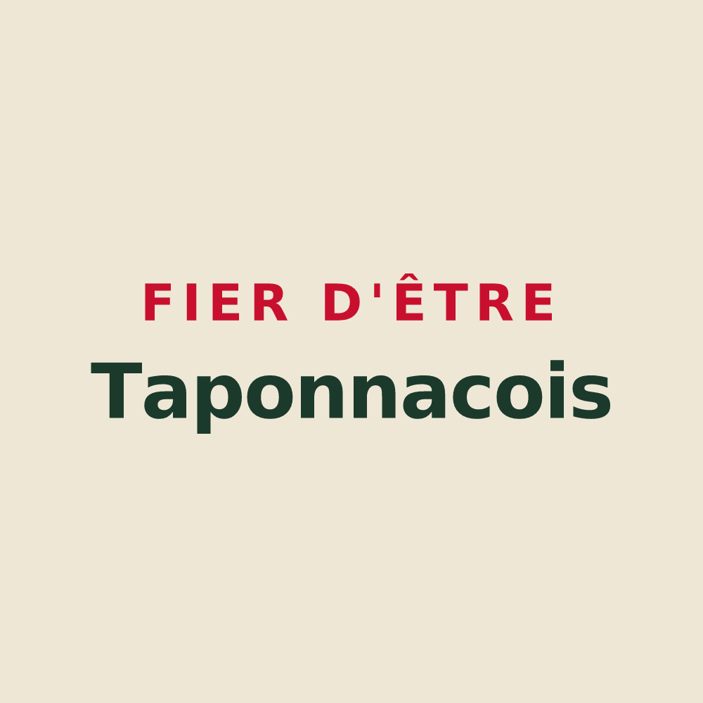 Tote bag « Fier d'être Taponnacois » — design pour Taponnat-Fleurignac