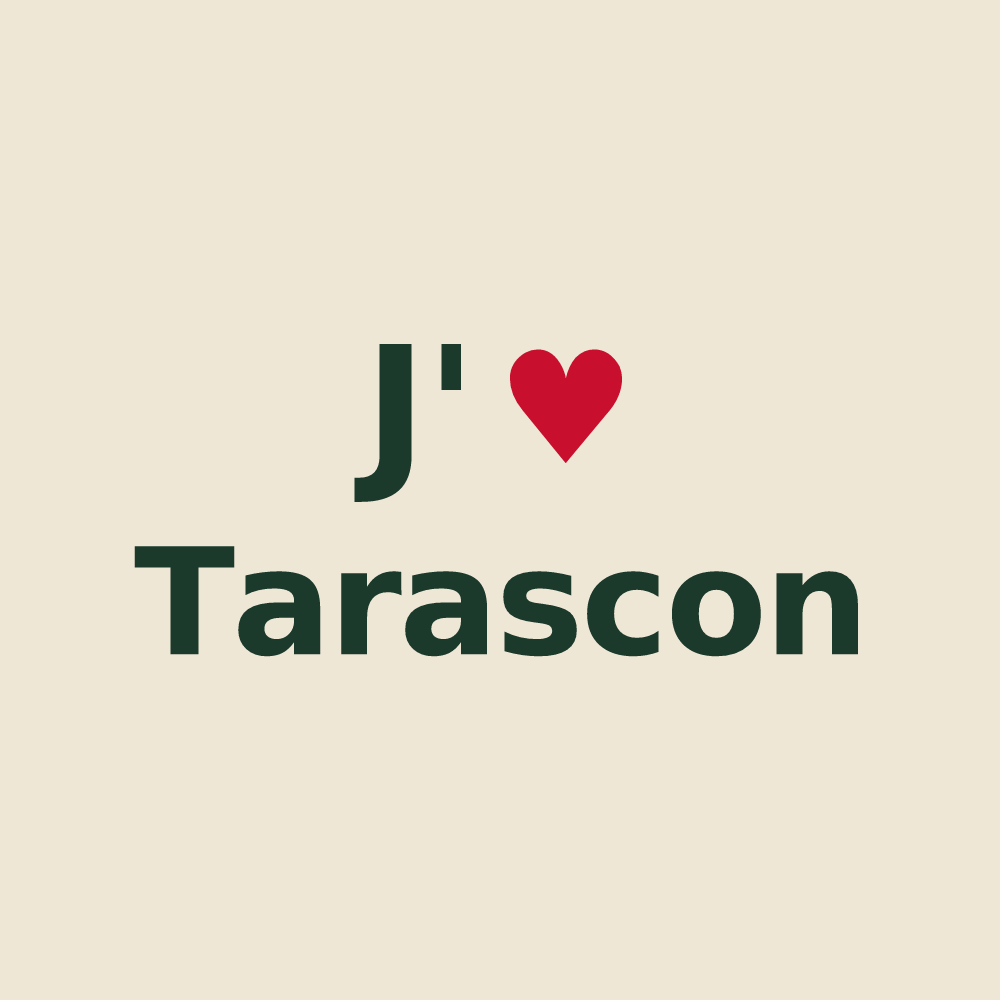 Tote bag personnalisé Tarascon — design J'aime Tarascon