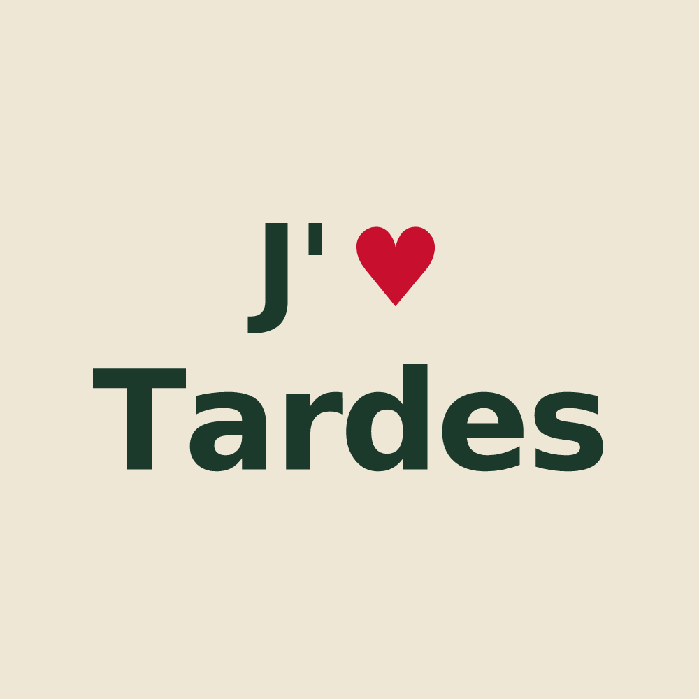 Tote bag personnalisé Tardes — design J'aime Tardes