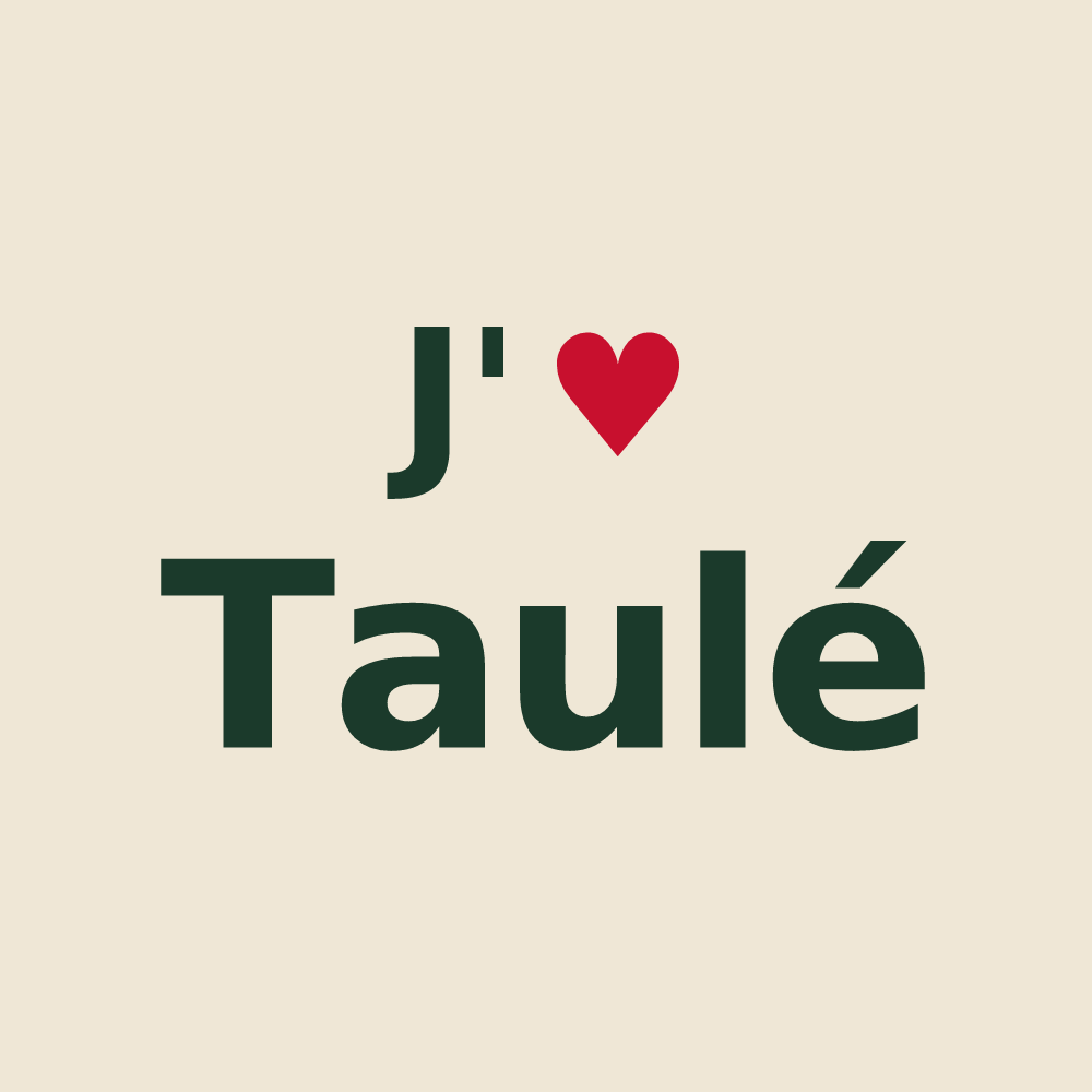 Tote bag personnalisé Taulé — design J'aime Taulé