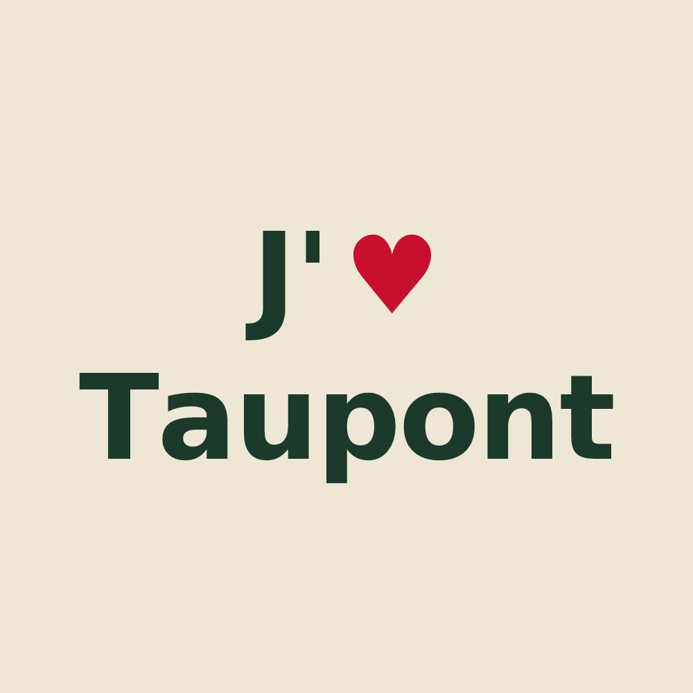 Tote bag personnalisé Taupont — design J'aime Taupont
