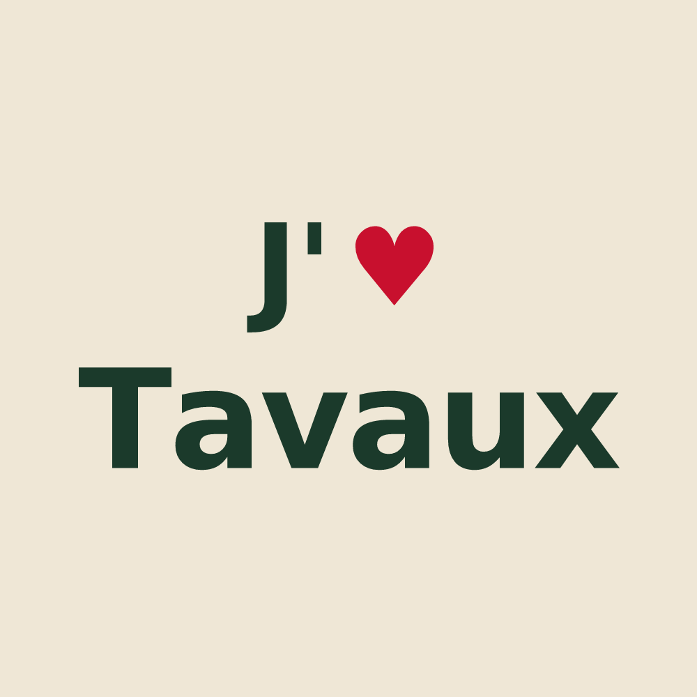 Tote bag personnalisé Tavaux — design J'aime Tavaux