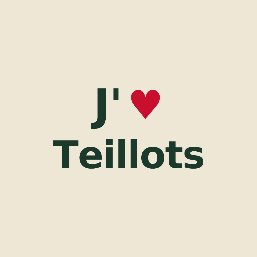 Tote bag personnalisé Teillots — design J'aime Teillots