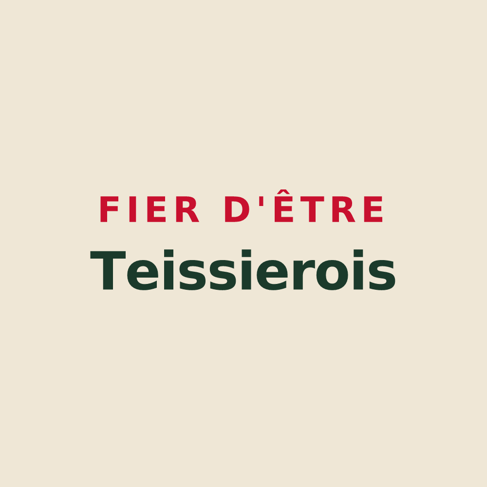 Tote bag « Fier d'être Teissierois » — design pour Teissières-lès-Bouliès