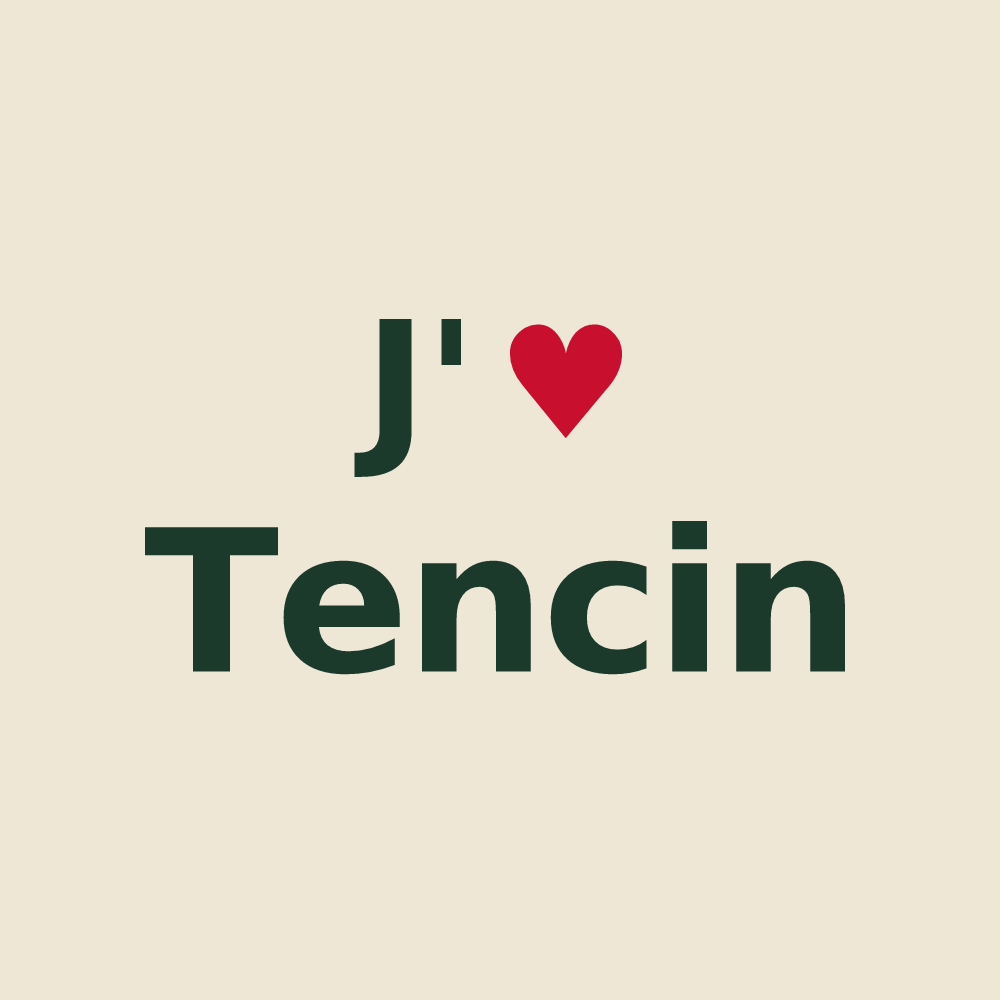 Tote bag personnalisé Tencin — design J'aime Tencin
