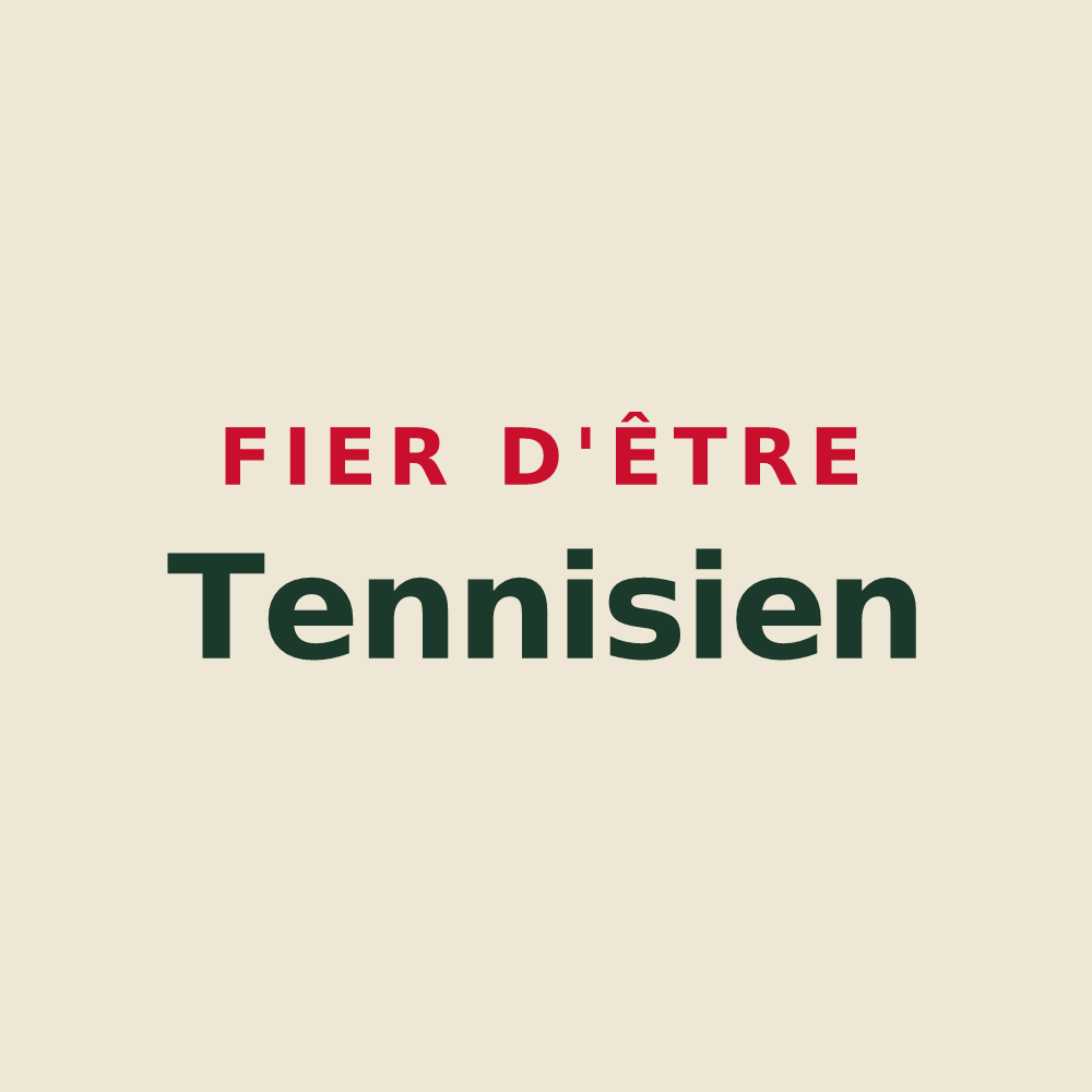 Tote bag « Fier d'être Tennisien » — design pour Tennie