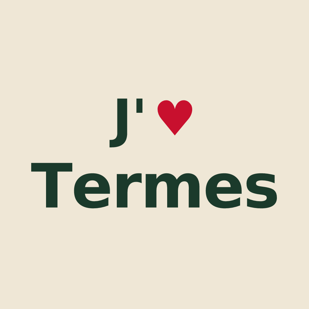 Tote bag personnalisé Termes — design J'aime Termes
