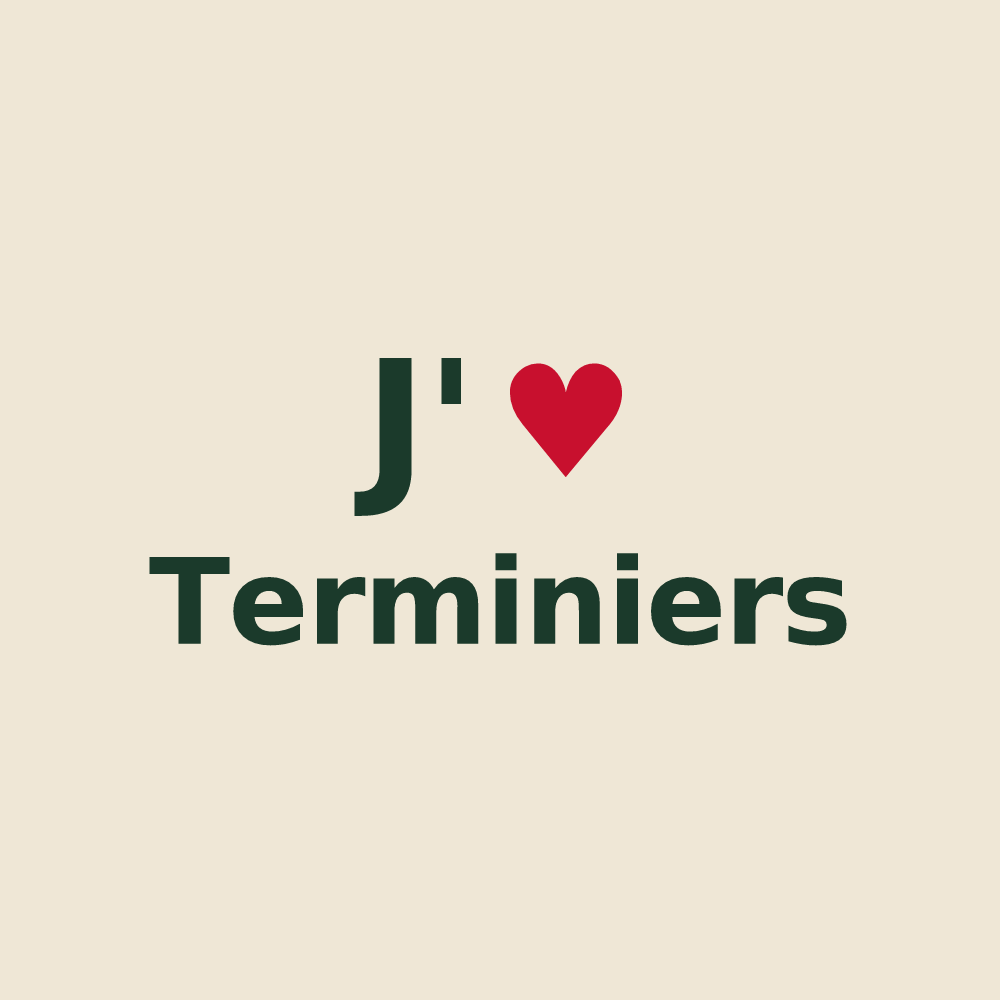 Tote bag personnalisé Terminiers — design J'aime Terminiers