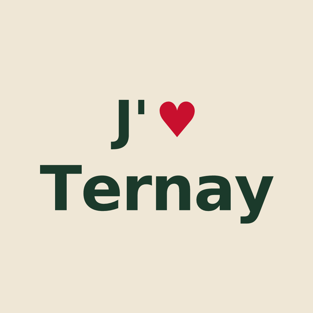 Tote bag personnalisé Ternay — design J'aime Ternay