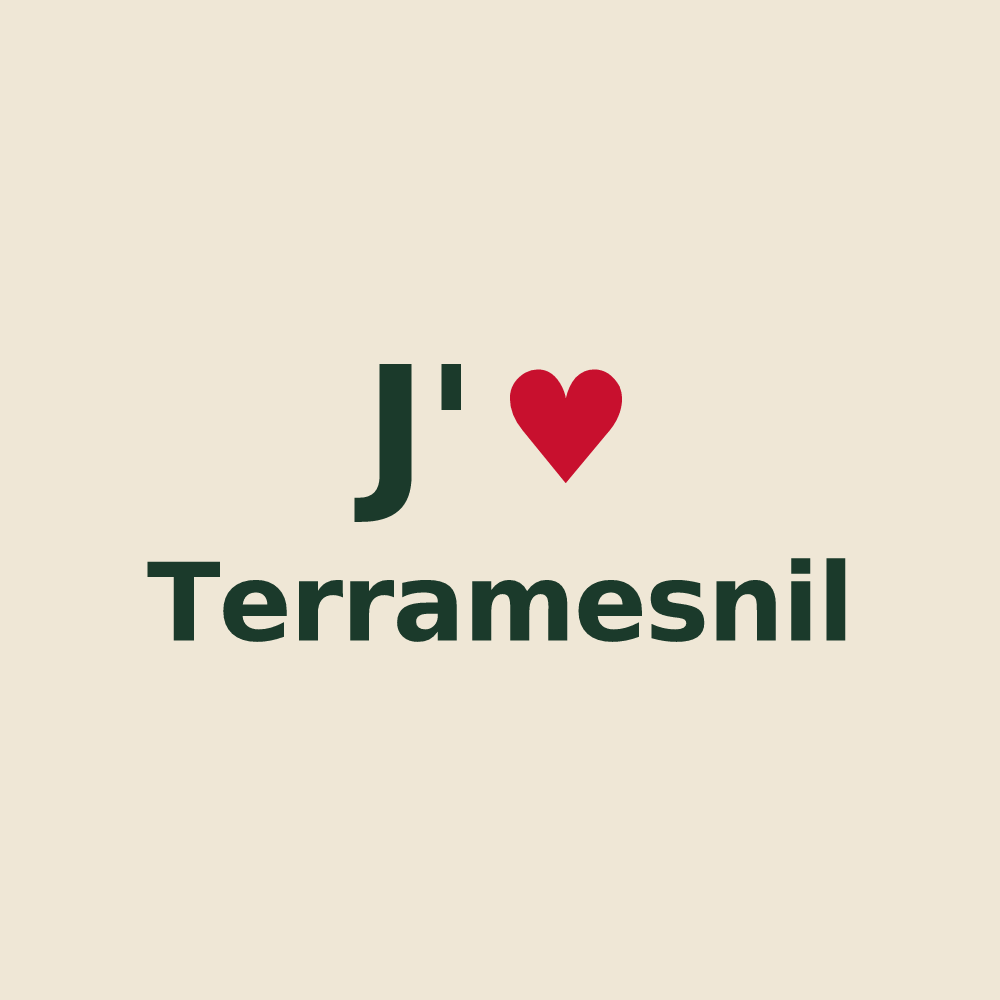 Tote bag personnalisé Terramesnil — design J'aime Terramesnil