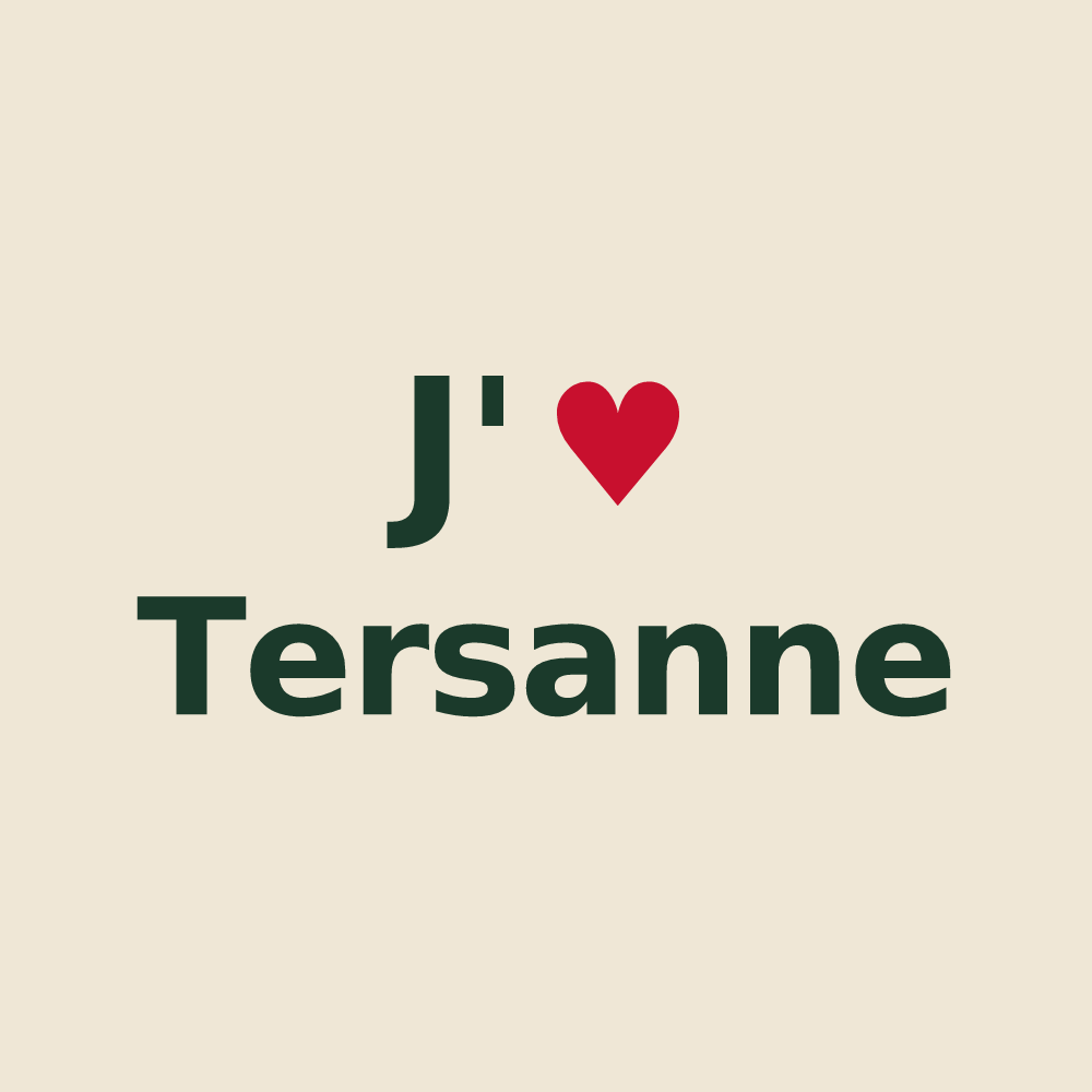 Tote bag personnalisé Tersanne — design J'aime Tersanne