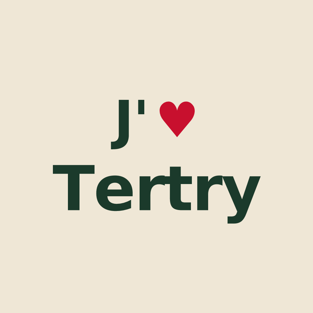 Tote bag personnalisé Tertry — design J'aime Tertry