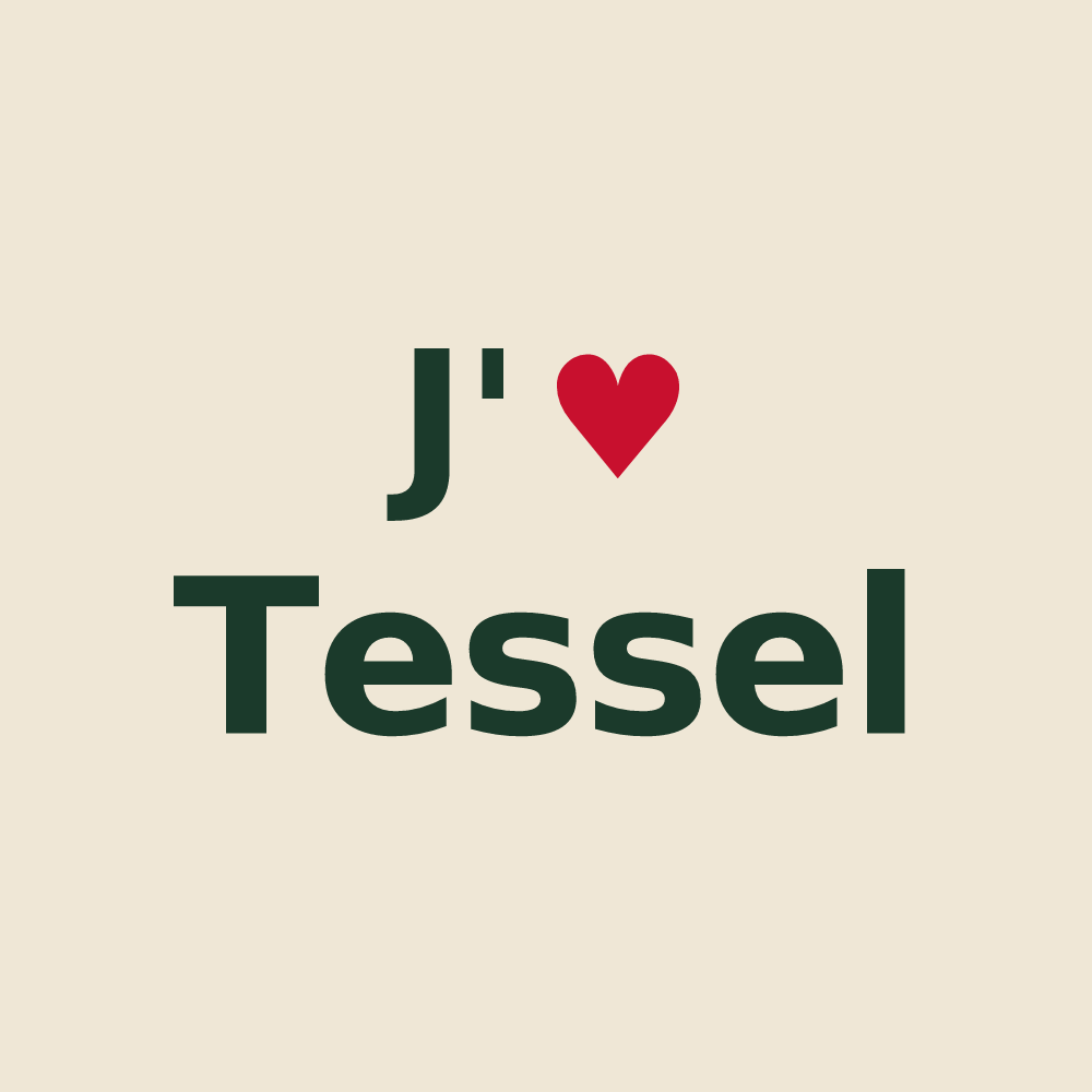 Tote bag personnalisé Tessel — design J'aime Tessel
