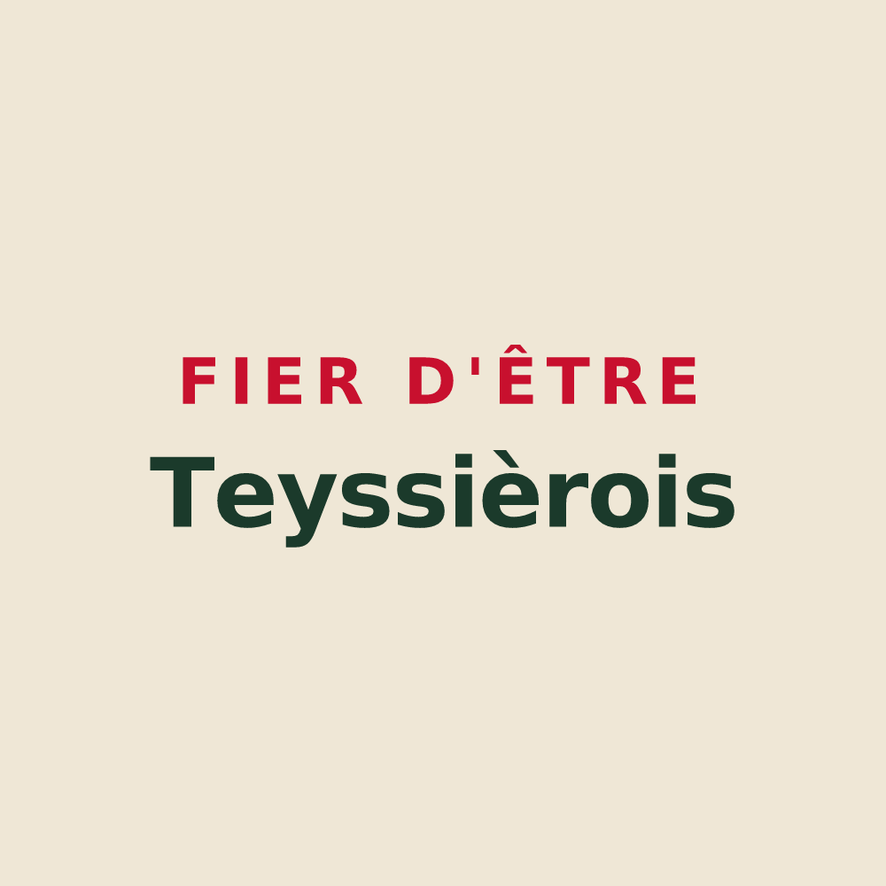 Tote bag « Fier d'être Teyssièrois » — design pour Teyssières