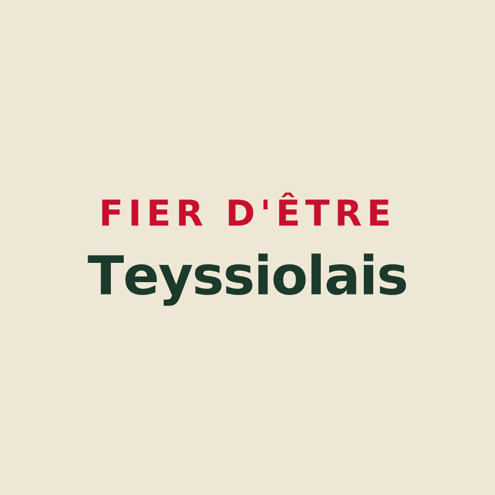 Tote bag « Fier d'être Teyssiolais » — design pour Teyssieu