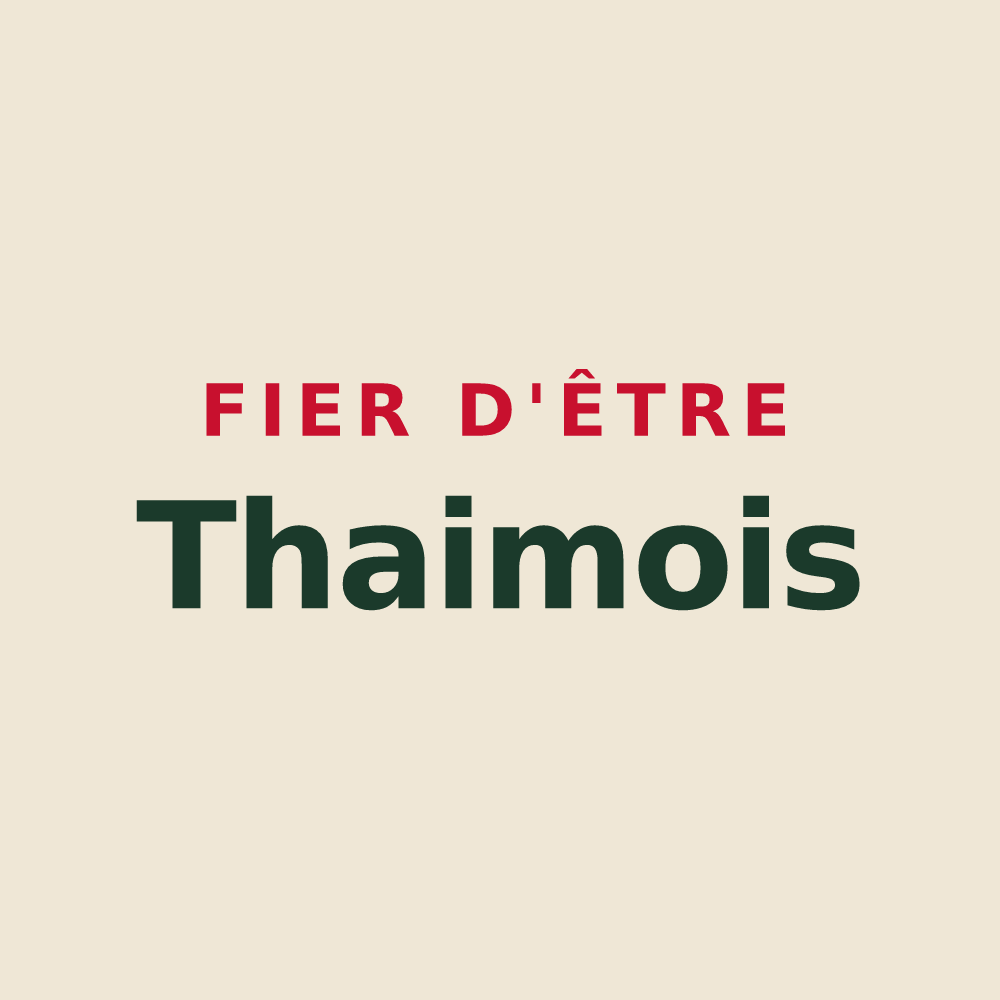 Tote bag « Fier d'être Thaimois » — design pour Thaims
