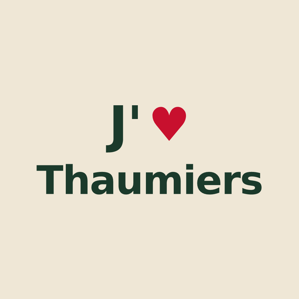 Tote bag personnalisé Thaumiers — design J'aime Thaumiers