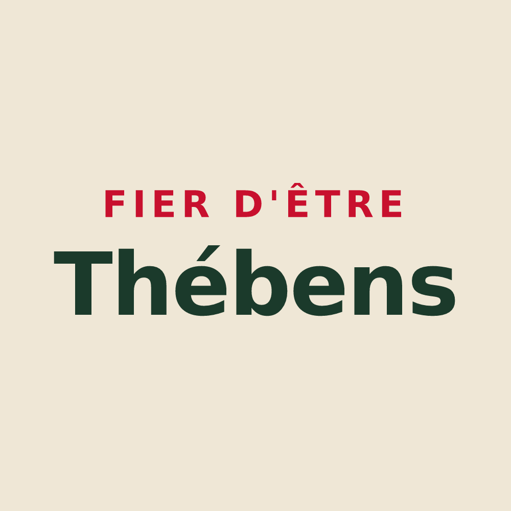 Tote bag « Fier d'être Thébens » — design pour Thèbe