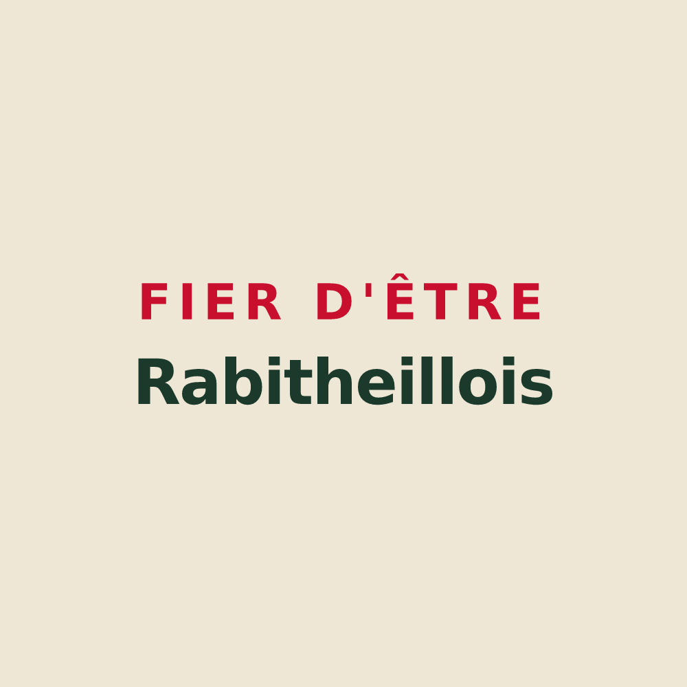 Tote bag « Fier d'être Rabitheillois » — design pour Theil-Rabier