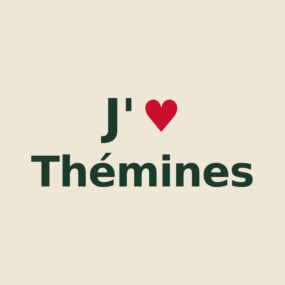 Tote bag personnalisé Thémines — design « J'aime Thémines » imprimé sur le tote bag