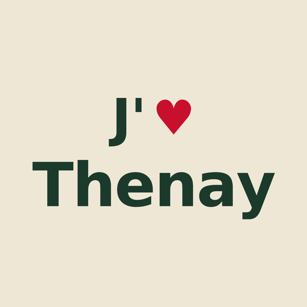 Tote bag personnalisé Thenay — design J'aime Thenay