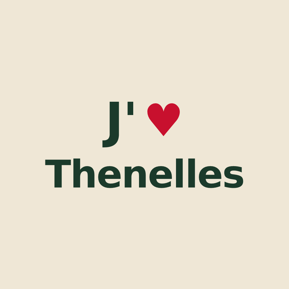 Tote bag personnalisé Thenelles — design J'aime Thenelles