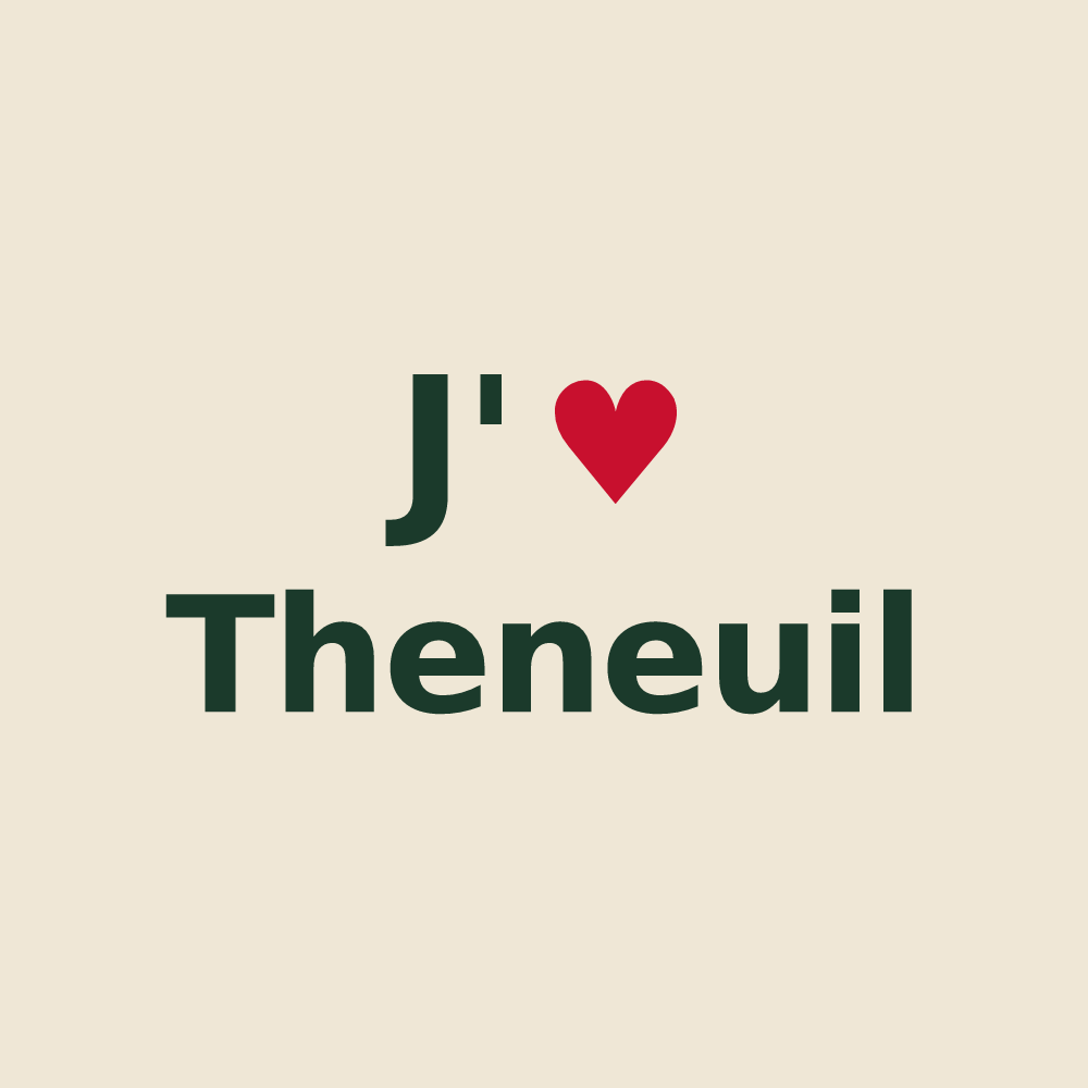 Tote bag personnalisé Theneuil — design J'aime Theneuil