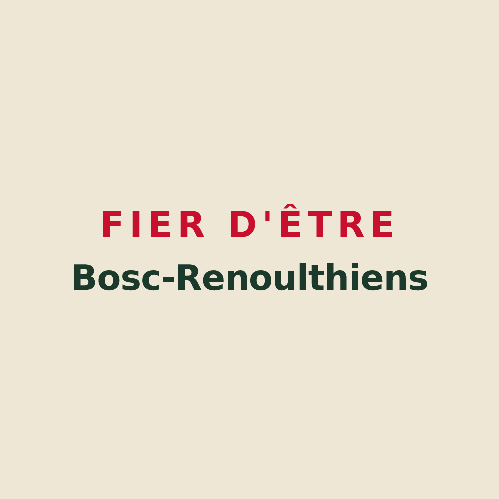 Tote bag « Fier d'être Bosc-Renoulthiens » — design pour Thénouville