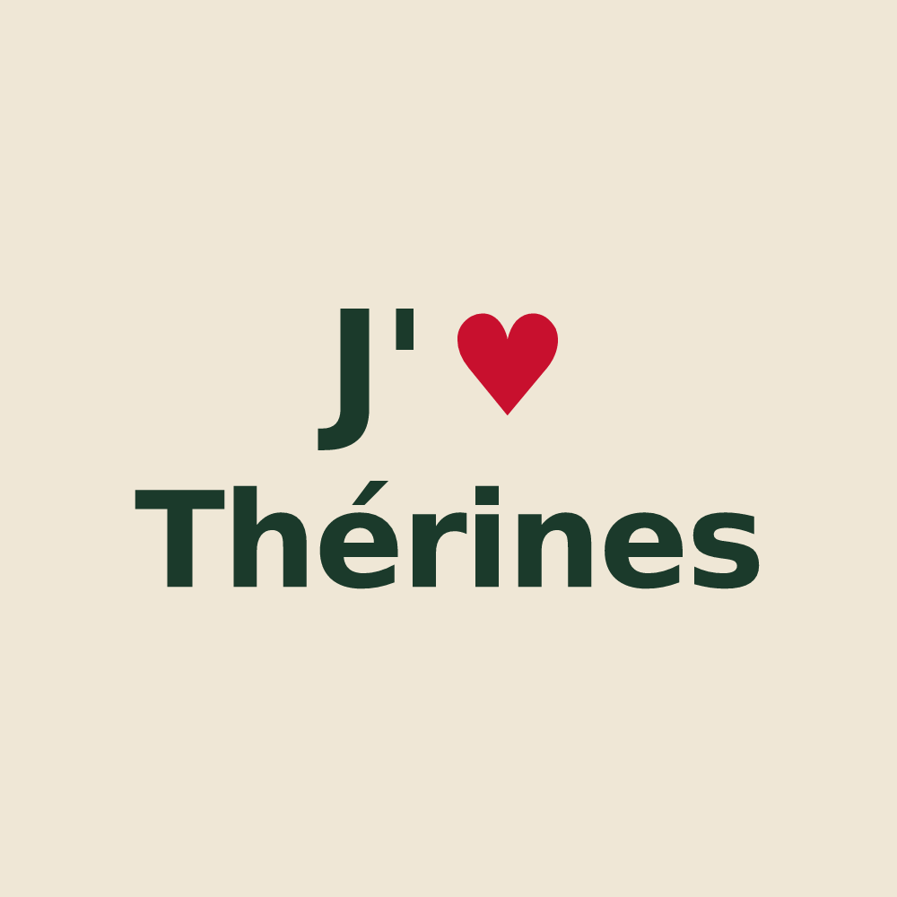 Tote bag personnalisé Thérines — design J'aime Thérines