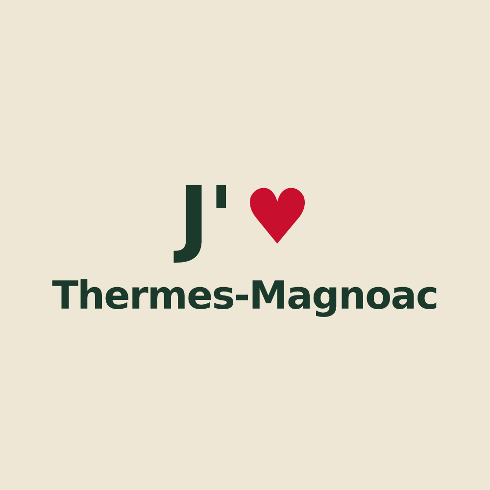 Tote bag personnalisé Thermes-Magnoac — design J'aime Thermes-Magnoac