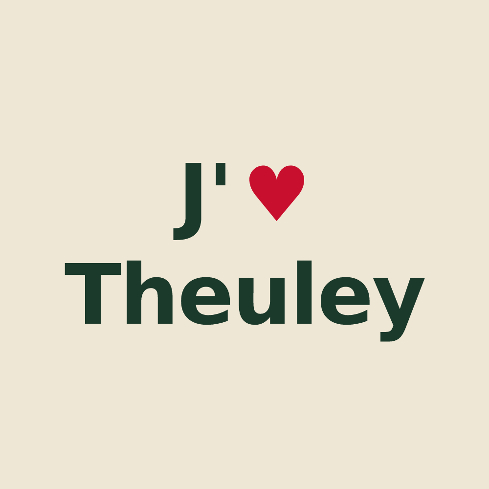 Tote bag personnalisé Theuley — design J'aime Theuley