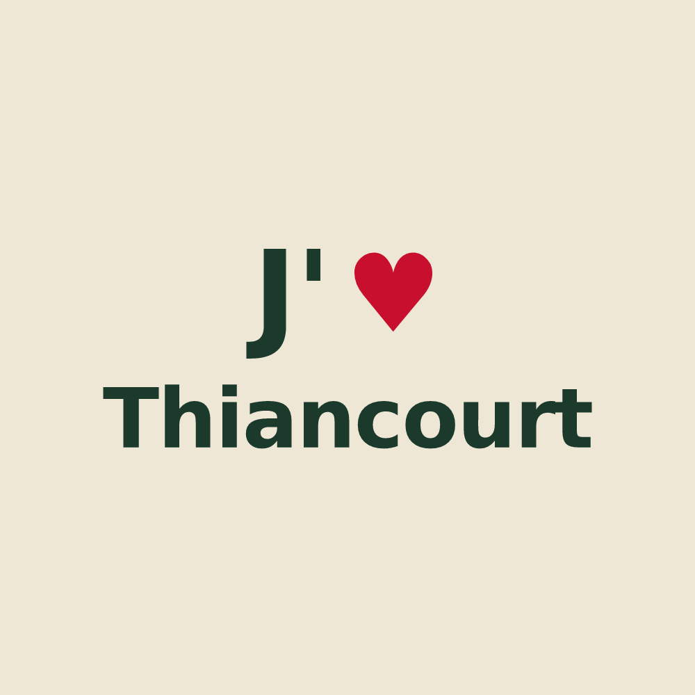Tote bag personnalisé Thiancourt — design J'aime Thiancourt