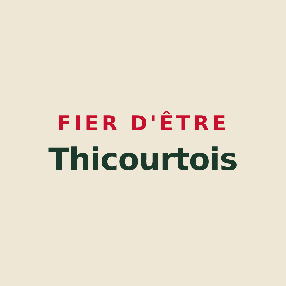 Tote bag « Fier d'être Thicourtois » — design pour Thicourt