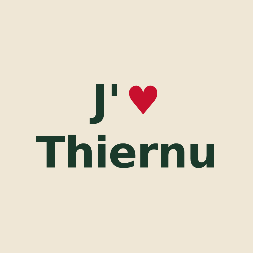 Tote bag personnalisé Thiernu — design J'aime Thiernu