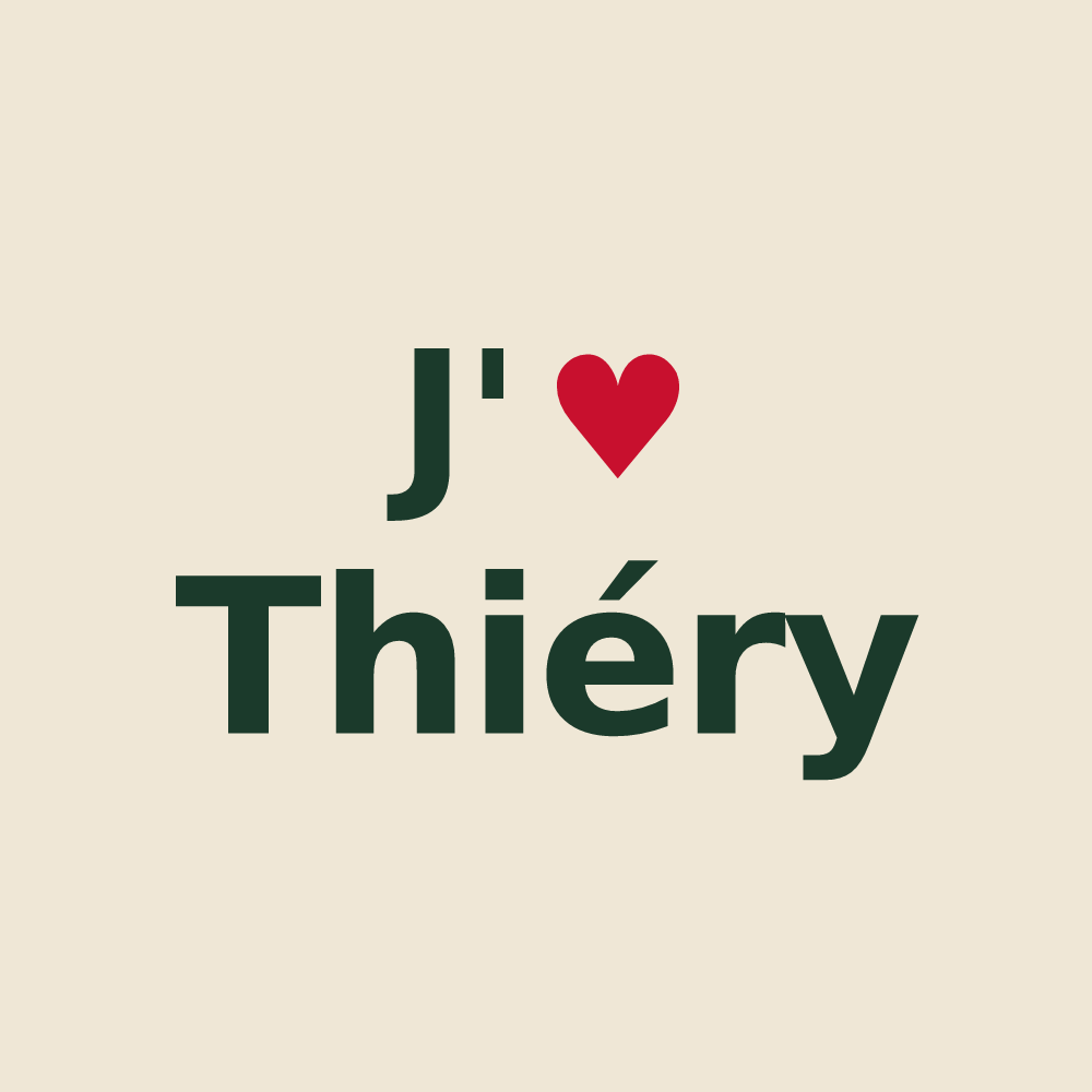 Tote bag personnalisé Thiéry — design J'aime Thiéry