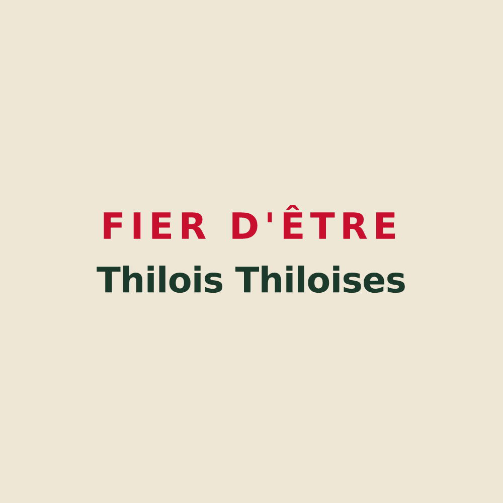 Tote bag « Fier d'être Thilois Thiloises » — design pour Thil