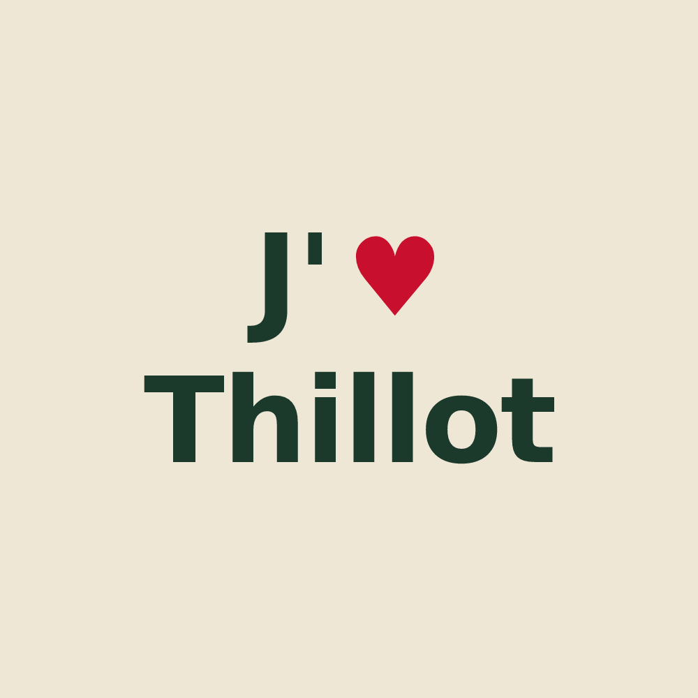 Tote bag personnalisé Thillot — design J'aime Thillot