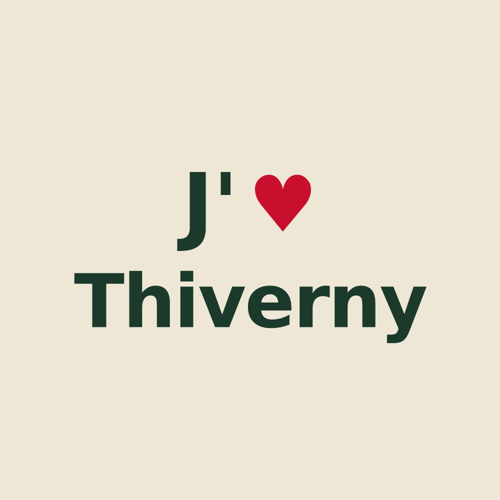 Tote bag personnalisé Thiverny — design J'aime Thiverny