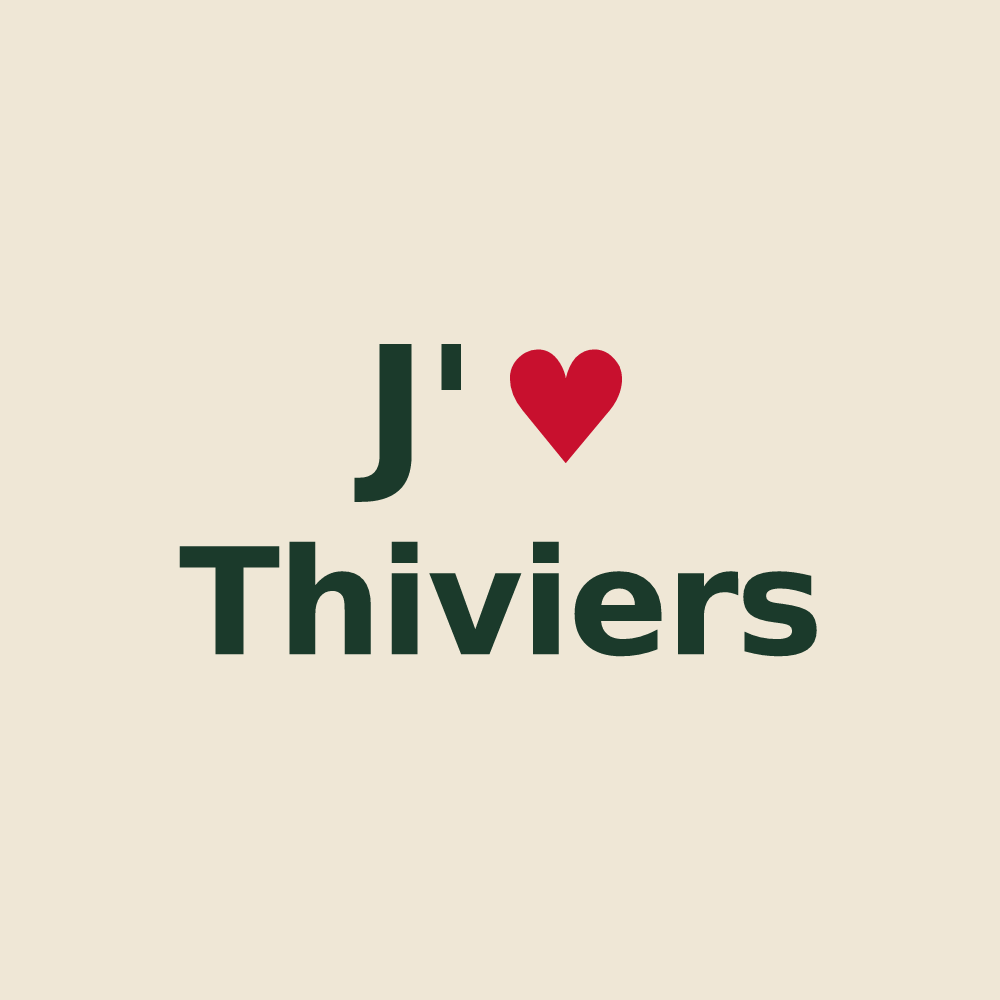 Tote bag personnalisé Thiviers — design J'aime Thiviers